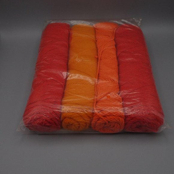 Bucilla Crochet Sweater Vest, Poncho Kit in Bright Oranges, One Size Fits All, D - Picture 9 of 10